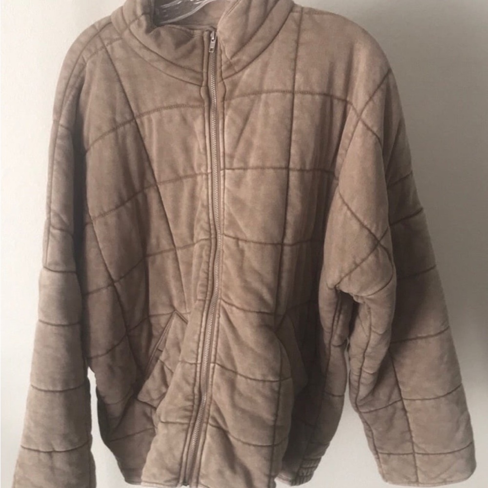 Forever 21 Tan Quilted Jacket